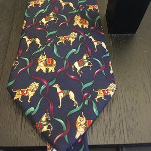 Salavatore Ferragamo Circus Animal Pattern Navy